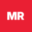 Red square background with white pixelated 'MR' text centered in the middle.