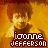 nine identical pixelated images showing a person with curly brown hair and light skin, each overlaid with text reading 'joone JEFFERSON' in stylized lettering
