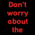 A static image of pixelated text in red and blue on a black background, with no visible animation or additional visual elements beyond the text itself.