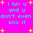 A bright pink background with cyan text reading "i luv u and u don't even don't even kno it" repeated twice, surrounded by yellow star shapes.