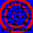 Blue background with red concentric circles and black text reading "If I go CRAZZY will u still call me superman" in four identical quadrants.