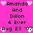 A static pixel art image with a bright pink background displays repeated text and heart symbols in black and white pixelated style.