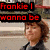 A static image of a person with brown hair in an outdoor setting, overlaid with colored text blocks.