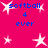 A static image with a bright pink background featuring white star shapes and blue text reading "softball 4 ever" in two
