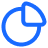 Blue circular outline with a triangular cutout on the right side, set against a light gray background.