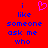 Red background with blue pixelated text reading 'i like someone ask me who' and a pink heart symbol above the first line of text.