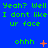 Blue background with green text repeating 'Yeah? Well Yeah? Well I dont like I dont like I dont like ur face' and orange 'ohhh' symbols changing from plus to star to X to dot.