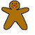 Three gingerbread men and three snowmen icons in a , showing progressive animation frames with added details