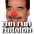 A 48x48 pixel buddy icon featuring a cartoonish face with a red nose and mustache on the left, next to green text reading "Original Icons .com" on a dark background.