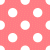Peach-colored background with white polka dots arranged in a repeating grid pattern.