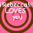 Four identical circular icons with brown concentric rings on a pink background, each displaying text in white pixelated font.