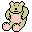Two pixelated bear icons side-by-side, one with neutral expression and the other smiling while raising a paw.