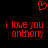 Red pixelated text and heart symbol on black background, two identical side-by-side layouts with slight visual differences between them.
