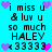 Pixelated text and heart symbols on a cyan background, with alternating purple and pink hearts appearing in different positions