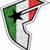 Four shield-shaped icons with Italian flag colors and black stars, arranged in a , with text overlays