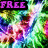 Pixelated abstract background with vibrant colors and three text overlays: 'FREE' in pink, 'YOUR' in green, and 'MIND' in blue.