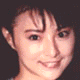 A 4-frame contact sheet of a woman's face in various expressions and color treatments, displayed as an animated AIM buddy icon with pixelated rendering.