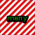 Red and white diagonal striped background with green 'merry' text on left and red 'christmas' text on right against green gradient background.