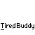 Pixelated yellow figure with white head in tired pose, repeated across gray background with black circular overlays and text labels.