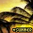 Animated sequence showing a yellow and brown fabric texture with pixelated text 'YSUMMER' on an orange background, transitioning between three distinct states.