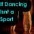 Pixelated image of a person's legs in motion with cyan text overlays on a dark background.