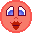 Pixelated character with peach skin, blue eyes, and brown lips displays multiple poses including head tilt, body rotation, and eye expression changes.