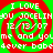 A static image with four identical spiral patterns in red and green, each containing repeated text elements.