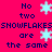 Pixelated text and snowflakes on a bright pink background with animated light blue snowflake elements.