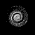 Nine grayscale spiral patterns arranged in a , each with distinct rotation and particle density variations