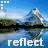 A static buddy icon showing a mountain landscape with water reflection and the word 'reflect' at the bottom, displayed in two identical frames side-by-side on a contact sheet.