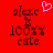 Red background with pixelated text 'glexx', 'is', '100%', and 'cute' in dark brown, plus a pink heart symbol above the first frame.