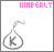 nine shows a pixelated 'K' icon with varying text above it, each displaying different color variations and blurring effects on the letter