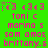 Green background with repeating pink text and symbols in a pattern, showing no visible animation changes across observations