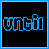 A 3x3 contact sheet of pixelated blue text frames on black backgrounds with a single heart frame, forming an animated sequence about romantic devotion.