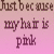 A four- with text and a stylized character illustration, featuring pink hair and layered clothing on a gray background