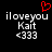 Pixelated text and symbols on black background with red heart above left 'iloveyou' text, two identical side-by-side layouts.