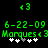 Green pixelated text and symbols on black background with white and gray plus signs below.