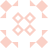 A static pixel art pattern featuring four light pink diamond shapes connected by smaller triangles, forming a symmetrical grid on a white background.