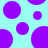 Static pattern of purple circles on light cyan background with one circle having a missing segment.
