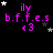 Animated icon with pink text and stars on black background, showing star positions shifting across frames.