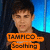 A split-screen image with a person in two , orange text reading 'TAMPCO - Seating' and green text asking 'What is my Chaplick?' on the left; pink background with black text 'Justina's Monti' on the right