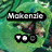 Animated green background with text and icons changing across frames, featuring 'Makenzie', 'loves', and 'marine Kelly' text elements with heart symbols.