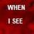 Red background with white text reading WHEN I SEE YOU and I REALIZE WHY on left, transitioning to I Love You on right.