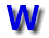 Blue stylized 'W' icon transitions through four animation phases from solid 3D letter to abstract flowing lines against gray background.