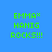Green pixelated text on blue background with black rectangular overlays shifting across the text in four distinct positions.