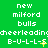 Green background with repeated white text and yellow sparkles in a pattern