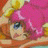 Pixelated anime-style character with pink hair and blue eyes, partially overlaid by black text reading "AnimeIM" and "com" on a black background.
