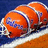 A split-screen image with an orange cylindrical object on the left and text blocks on blue backgrounds to the right.