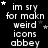 Black background with white pixelated text and small stars, displaying repeated phrases and star positions