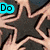 Animated sequence showing text and waffle images changing across frames with a starry background.